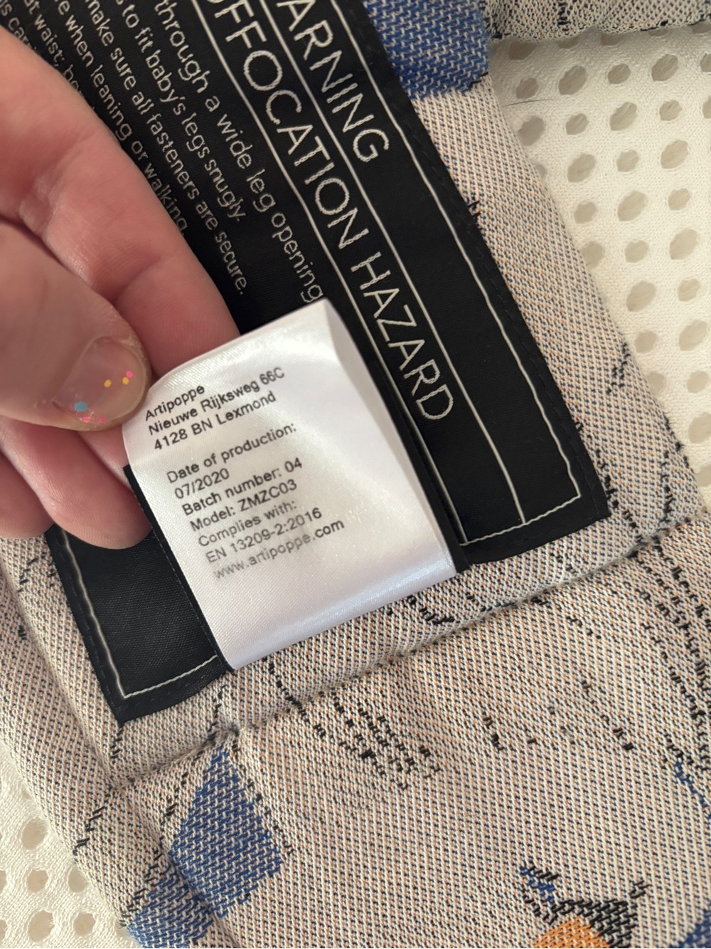 Artipoppe ZEITGEIST IN COTTON swan print  carrier - Picture 6 of 12